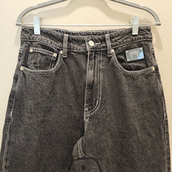 NWOT Revenge Skull Patch Black Jeans   Size 28 - Picture 4 of 11